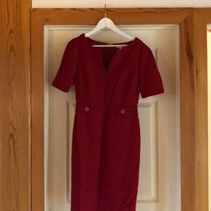 Tory Burch elegant red mod Lydia dress